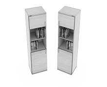 کمد-بایگانی-نیم-درب-چوبی-با-یک-درب-کوئیک-تیپ-6285-41 -  - https://mohitara.com