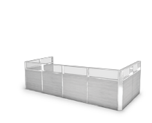 پارتیشن-اداری-دو-جدار-با-پوشش-ترکیبی-پریوال-تیپ-8521-41 -  - https://mohitara.com